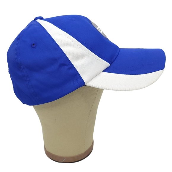 Sport Tek Endurance Corner Strapback Cap Racing Runner Hat Port Authority Blue - Picture 7 of 10